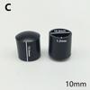 10Pcs Furniture Feet Floor Protectors Non-Slip Round Tube Caps Black Chair Leg Cover Cover