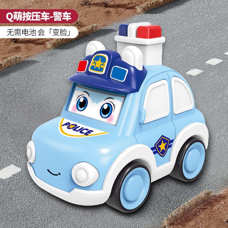 1PC Baby Toddler Press and Go Vehicle Cartoon Infant Mini Animal Ambulance Police Car Fire Truck Excavator Model Gift Idea ideal for Children