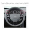 Black Faux Leather Car Steering Wheel Cover for Opel Astra Signum Vectra Zaflra 2004-2014 Vauxhall Signum Holden Astra