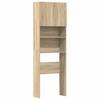 Washing Machine Cabinet in Sonoma Oak 64 x 24 x 190 cm Engineered Wood