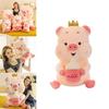 Adorable Crown Pig Plush Toy With Soft Feather Cotton Filling For Kids And Collectors