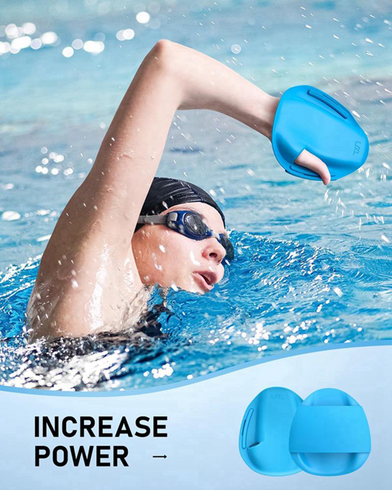 Силиконовые ласты для плавания для тренировок - Регулируемые ручные ласты для мужчин, женщин и детей