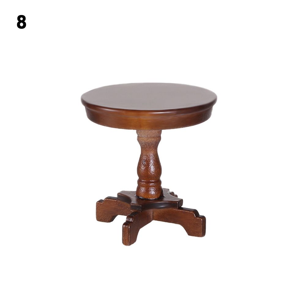 Моделирование приставного столика, мебель, игрушки, кукольный домик, украшение, деревянный журнальный столик, 1/12 кукольный домик