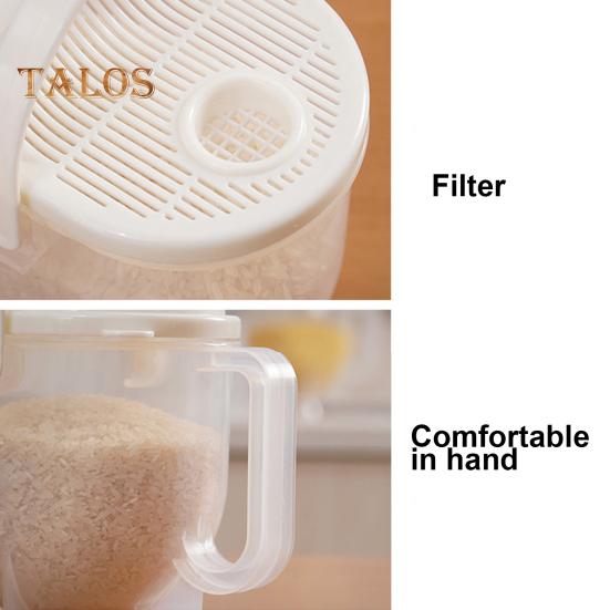 Машина для мойки риса, легко чистящееся мелкоячеистое сито, быстрое дренажное сито для мытья риса для домашней кухни