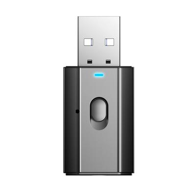 USB Bluetooth-совместимый адаптер 5.0 беспроводной музыкальный аудиопередатчик приемник Hands-free изящный дизайн прочный