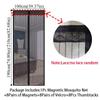 Without Noise Magnetic Mosquito Net Breathable Mesh Door Curtains  Air Conditioner Room
