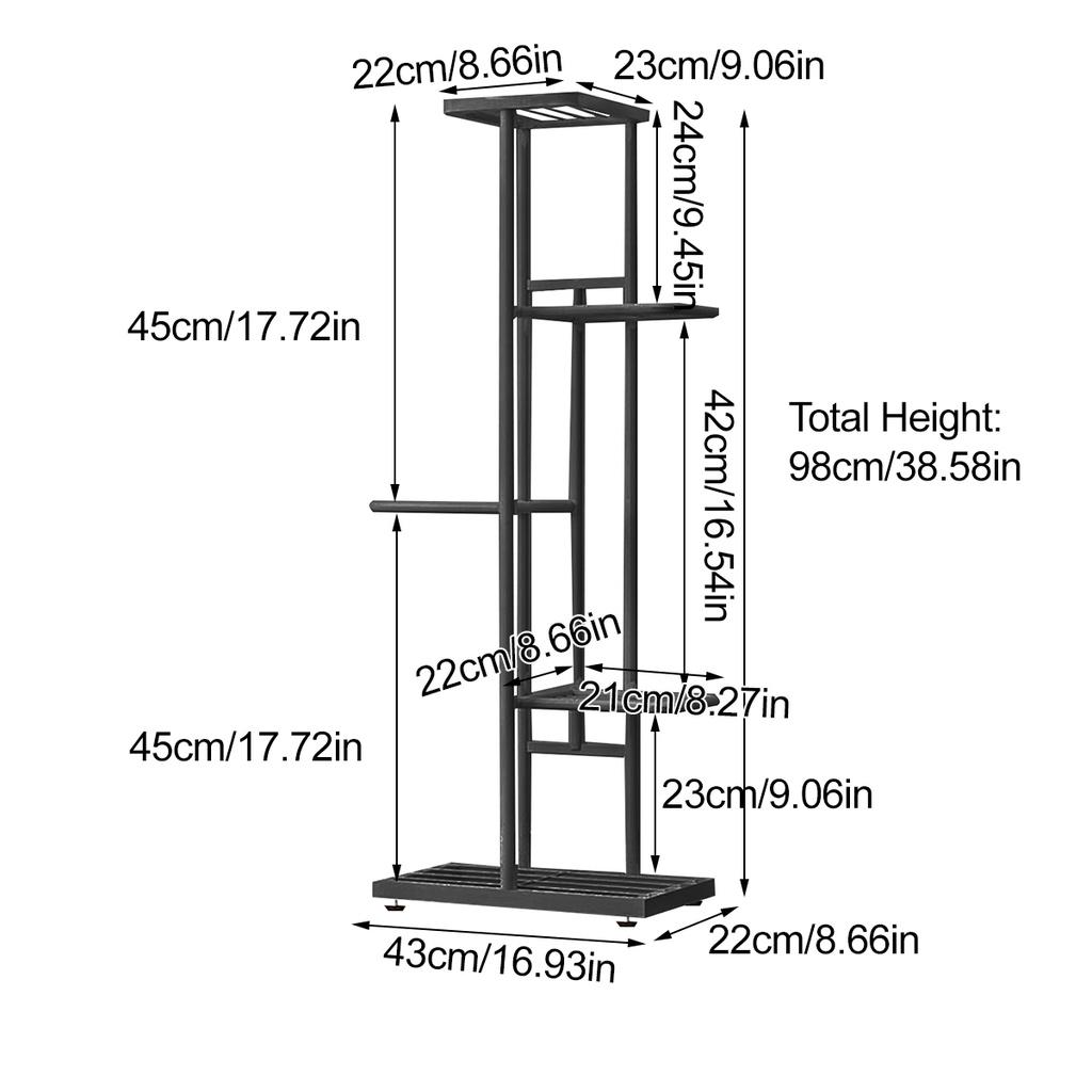 5-ярусная балконная лестница-подставка для горшечных растений, подставка для цветочных горшков, полка для демонстрации, для улицы/дома, для горшечных растений, цветов, новая