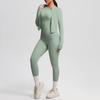 Комплект брюк Yungan Slim Fit с начесом и карманами, быстросохнущий дышащий костюм для йоги, комплект из трех предметов для бега и фитнеса для женщин