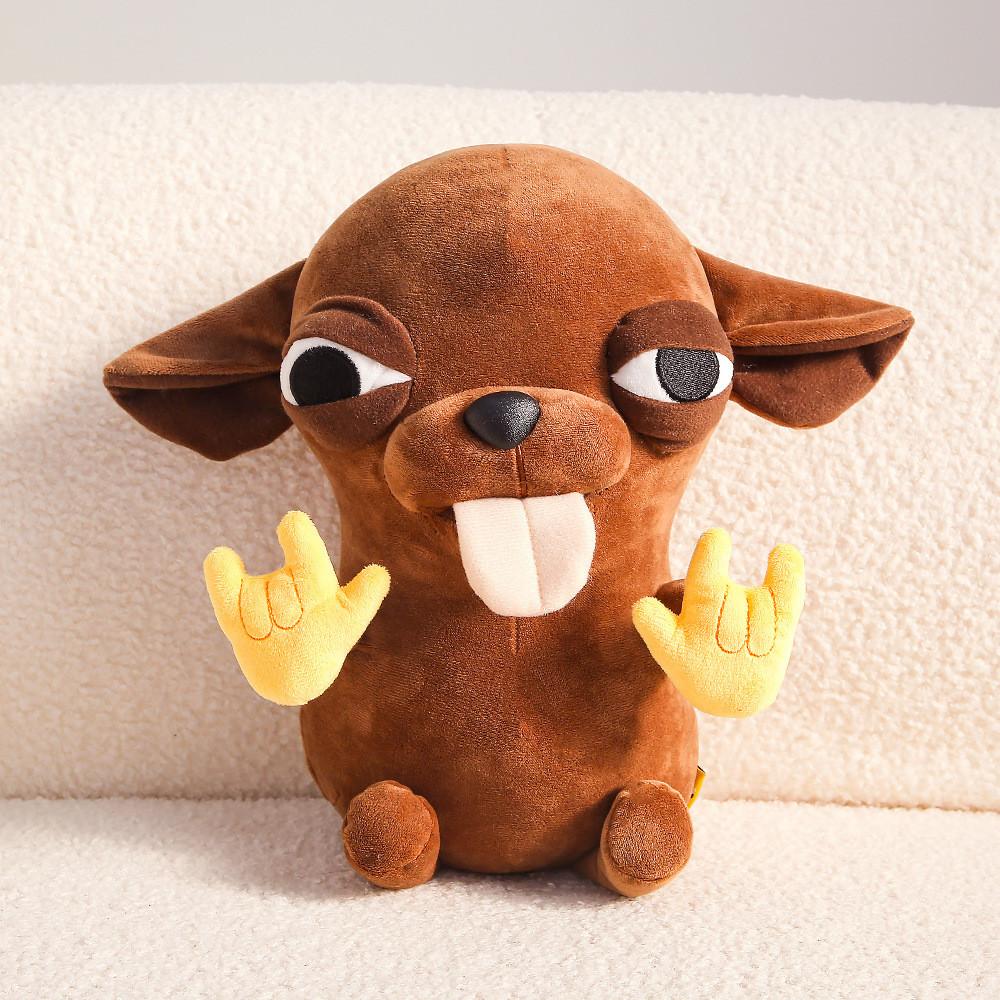 Плюшевая игрушка Чихуахуа из очень мягкого короткого плюша. Подарок и предмет коллекционирования для детей.