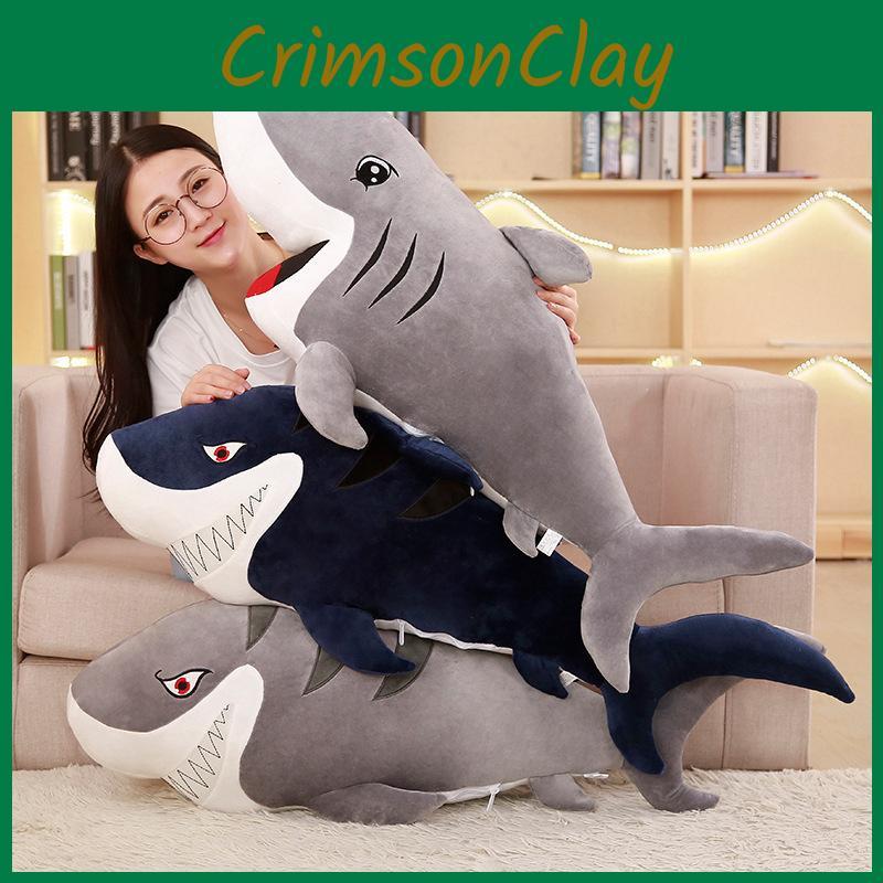 Shark Plush Big Toy White Shark Holding Sleep Ragdoll Child Female Gift Birthday
