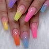Gradient Long Wearable Nail Tips - European and American Style