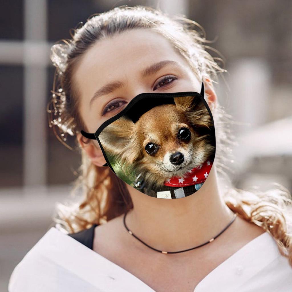 1 шт. Взрослая маска для лица с принтом, забавная, для улицы, моющаяся, дышащая, для велоспорта