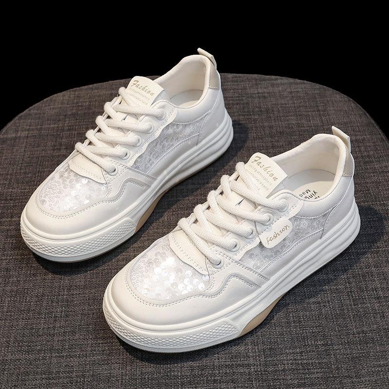 Leather Soft Sole Mesh Breathable Little White Shoes Children's Summer New Flat Baseplate Shoes Casual Sports Shoes Single Shoes