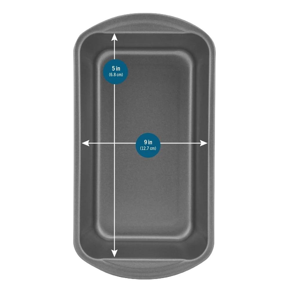 Nonstick Large Loaf Pan Set 2 Pack 9x5 Bread Meatloaf Easy Release Durable Kitchen Bakeware