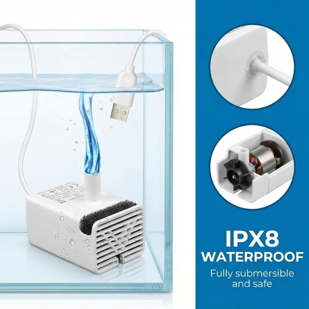 DC 5V Pet Water Pump IPX8 Waterproof Replacement Pump Cat Fountain Pump  Fountain Replacement