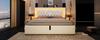 Upholstered bed 160x200 cm velvet with LED diamond band, USB & Type-C charging station, storage compartment, slatted frame, beige (without mattress)