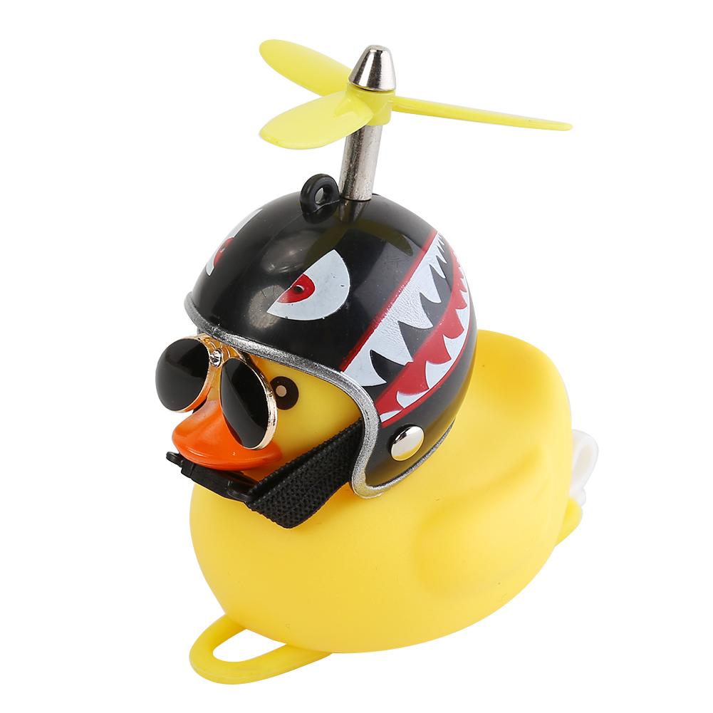 Автомобильные аксессуары Желтая утка со шлемом для мотоцикла/велосипеда с фарами Автомобильные аксессуары Утка в машине Украшение салона автомобиля