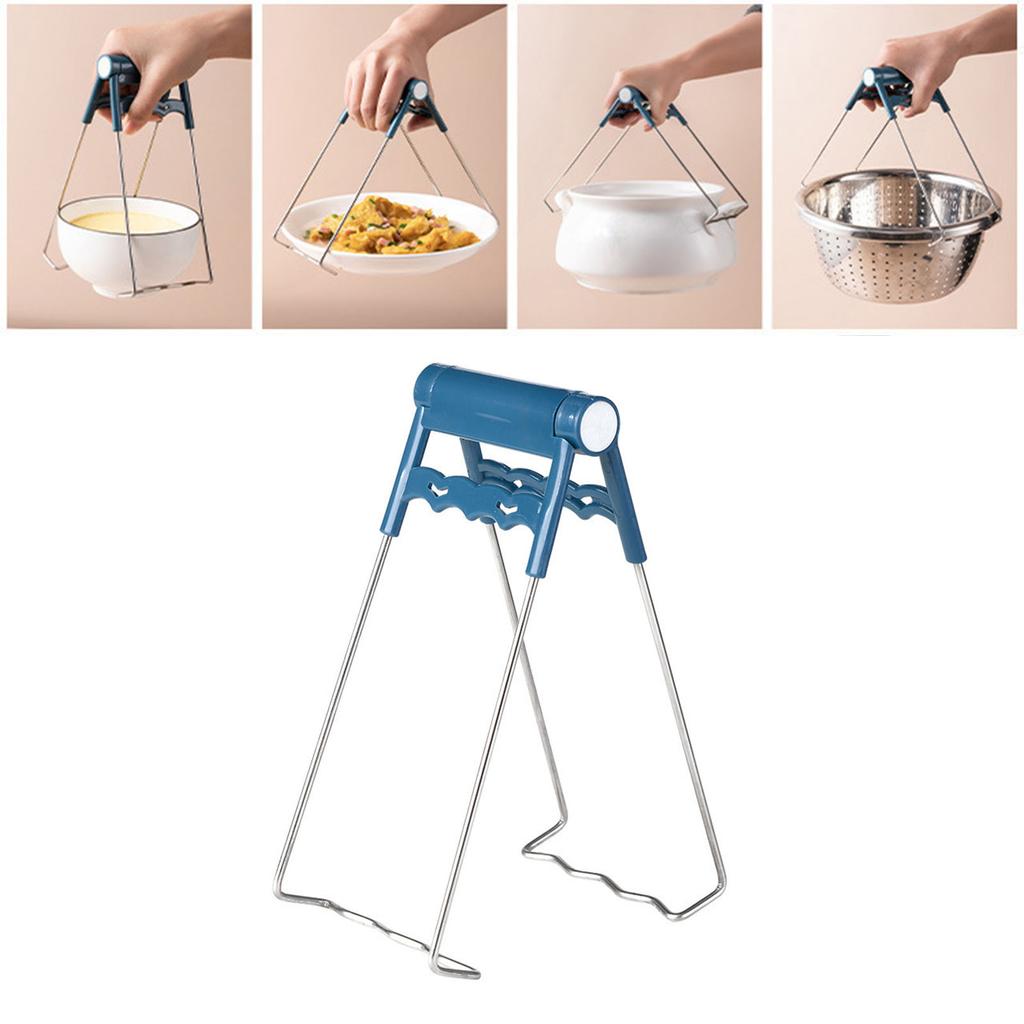 Anti Scald Plate Lifter Heat Resistant Anti Slip Rugged Versatile Hot Pan Gripper Clip for Kitchen