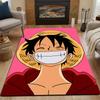 Smiling Pirate with Straw Hat Design Patterned carpet, non slip mat suitable for living room and bedroom sofas