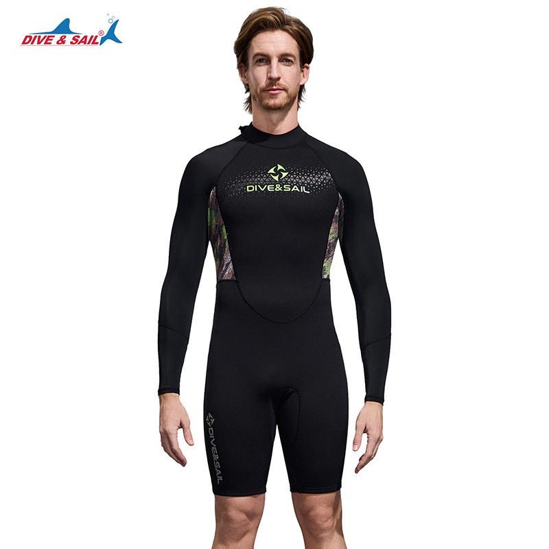 1.5mm Full-Body Wetsuit Men Women UV Protection Thermal Insulation Surfing Diving Snorkeling Swimming