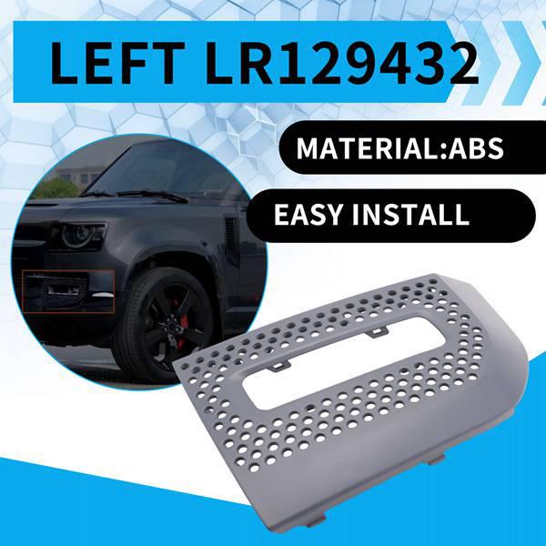LR129432 Left Fog Light Cover Grille for 2020-2023 Land Rover Defender L663 Models (90, 110, 130)