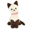 SunLemon Jolly Beige Sitting Plush Animal Cat P-9062 (13 X 12 X 19 Cm)