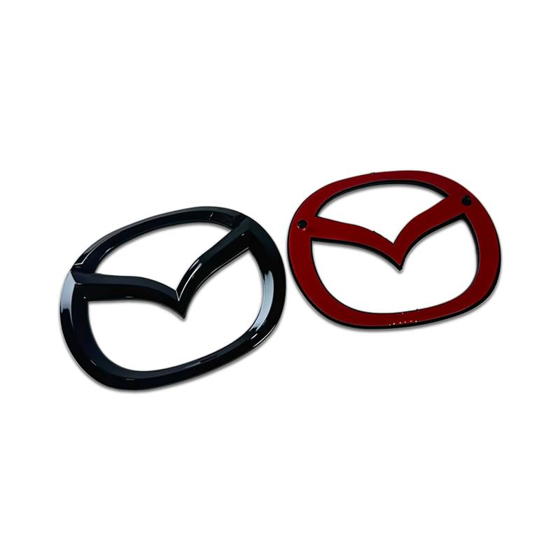 Пластичный Передний Багажник Автомобиля Значок для Mazda 3 Логотип Рулевого Колеса Значок 3D Кузова Заменяемая Наклейка Задний Хвост Декорация для Модификации