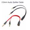 Universal Professional Audio Cable Earphone Microphone Splitter Earphone Adapter Cord Headphone