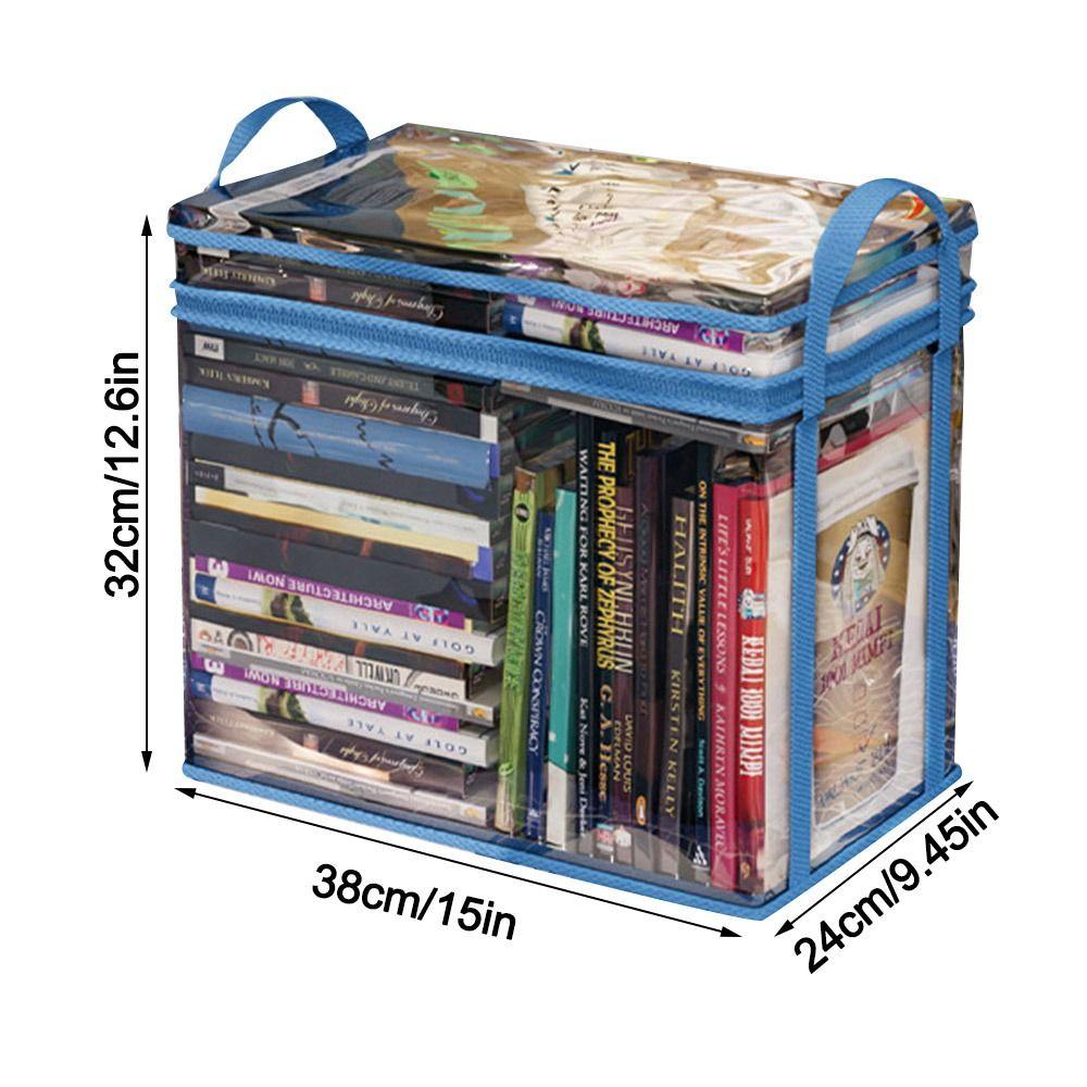 Штабелируемая сумка для хранения комиксов, прозрачный контейнер для сбора, складная сумка для студентов