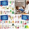 Advent Calendar Fishing Christmas Countdown, Fishing Tackle Advent Calendar For FishAdult Men Teen Boys, Xmas Surprise Gift