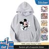Disney Parent-child Outfits Mickey Mouse Hooded Sweatshirts for Couples, Children's Spring, Autumn and Winter Hoodies