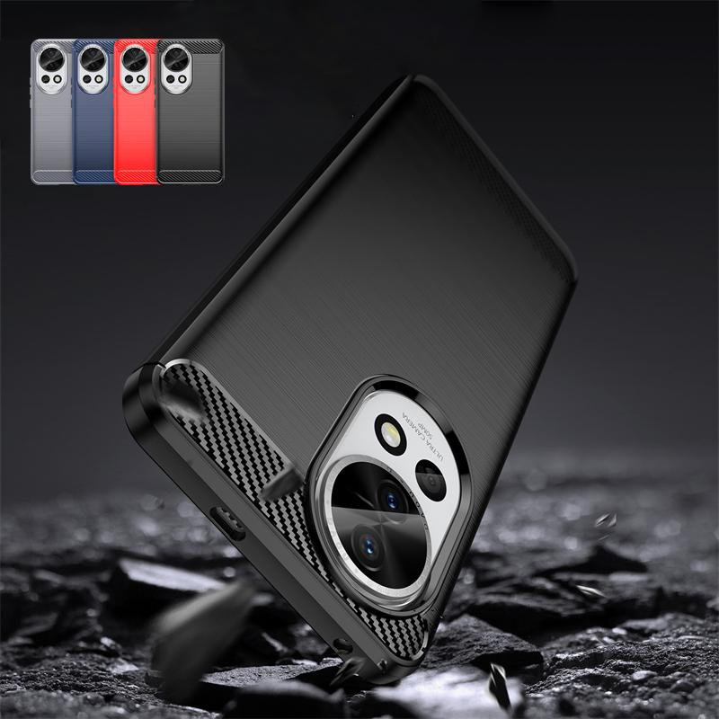 For Huawei Nova 13 Case Cover Huawei Nova 13 Capas New Phone Back Bumper Shockproof Soft TPU Carbon Fiber Cover Huawei Nova 13