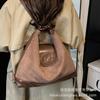 Сумка-тоут для通勤 женская большой вместимости 2025 новая осенне-зимняя матовая ретро на плечо сумка-мессенджер многофункциональный рюкзак