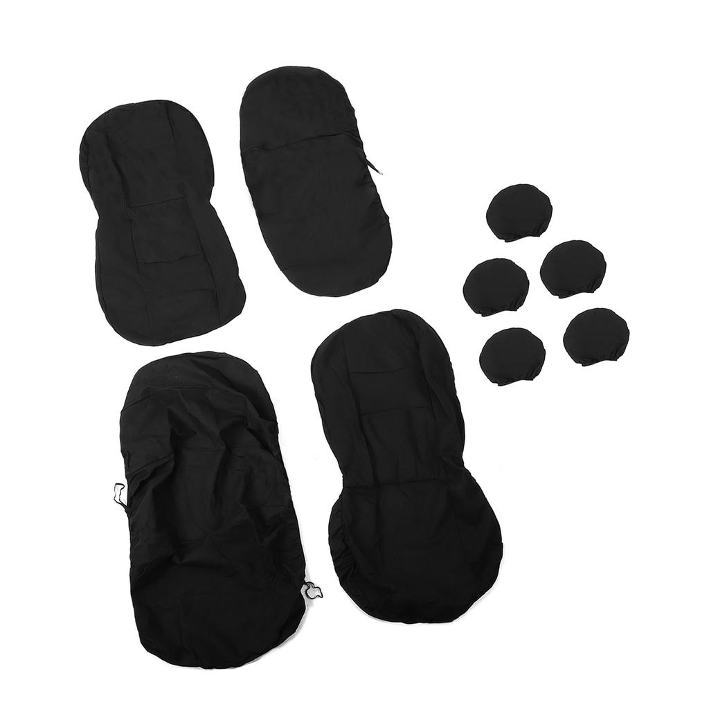 Универсальные чехлы на автомобильные сиденья, 9 шт., Защитные чехлы для передних и задних сидений из искусственной кожи, Полный комплект чехлов на автомобильные сиденья, Передние сиденья