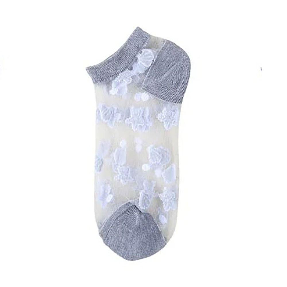 Transparent Crystal Glass Silk Socks Silk Short Socks Cute Lastic Socks