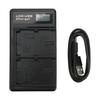LCD Dual USB Charger with TypeC Interface for LPE6 Model Camera Battery Charger