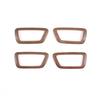4pcs Wood Grain ABS Interior Door Handle Bowl Cover Trim For Toyota Tacoma 16-20