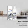 Профессиональное средство для очистки металлических поверхностей из нержавеющей стали для кухонной посуды. Восстанавливает блеск металлических поверхностей. Быстродействующее.