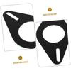 HORIALENCE 2PCS Car Audio Bracket Tweeter Mount Ring Car Pin