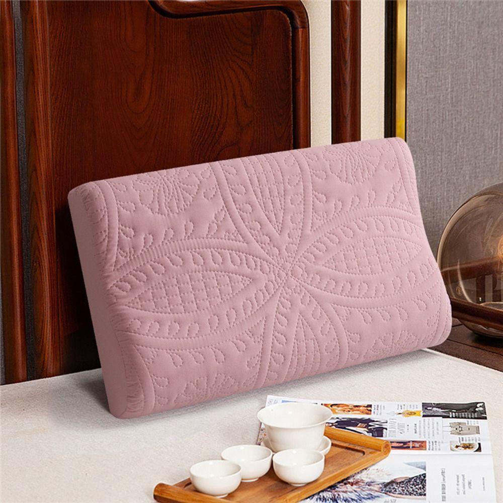 Soft Latex Pillowcase Waterproof Pillow Cover Comfortable Foam Pillow Case Household