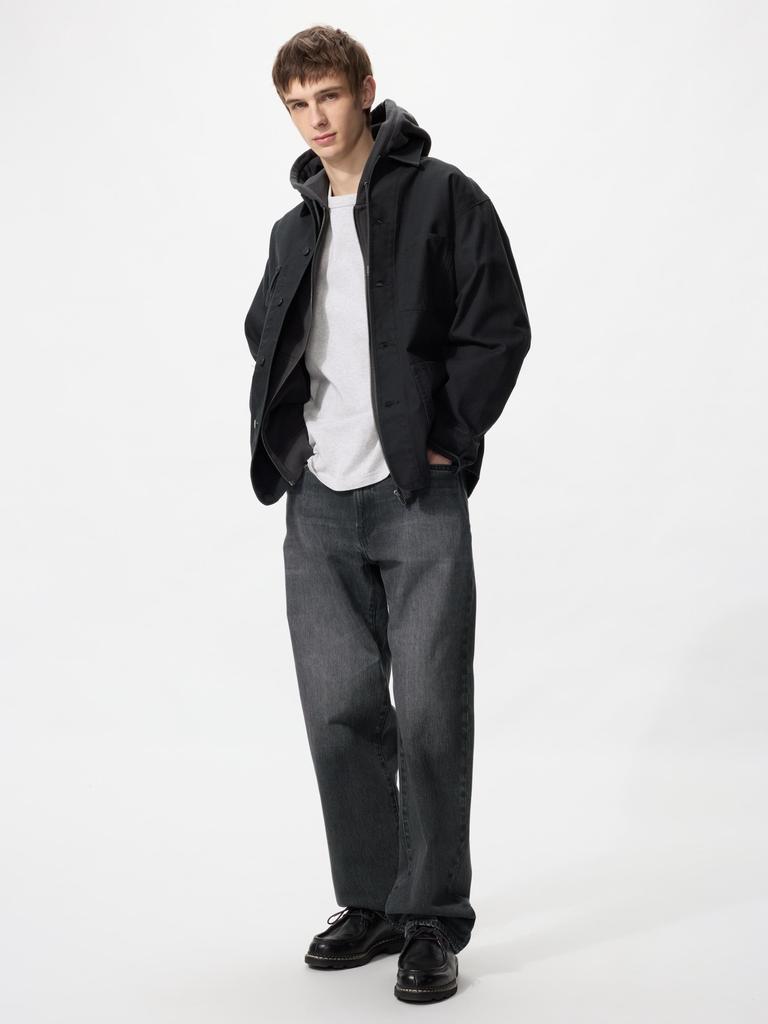 Uniqlo Японские мешковатые джинсы длинные