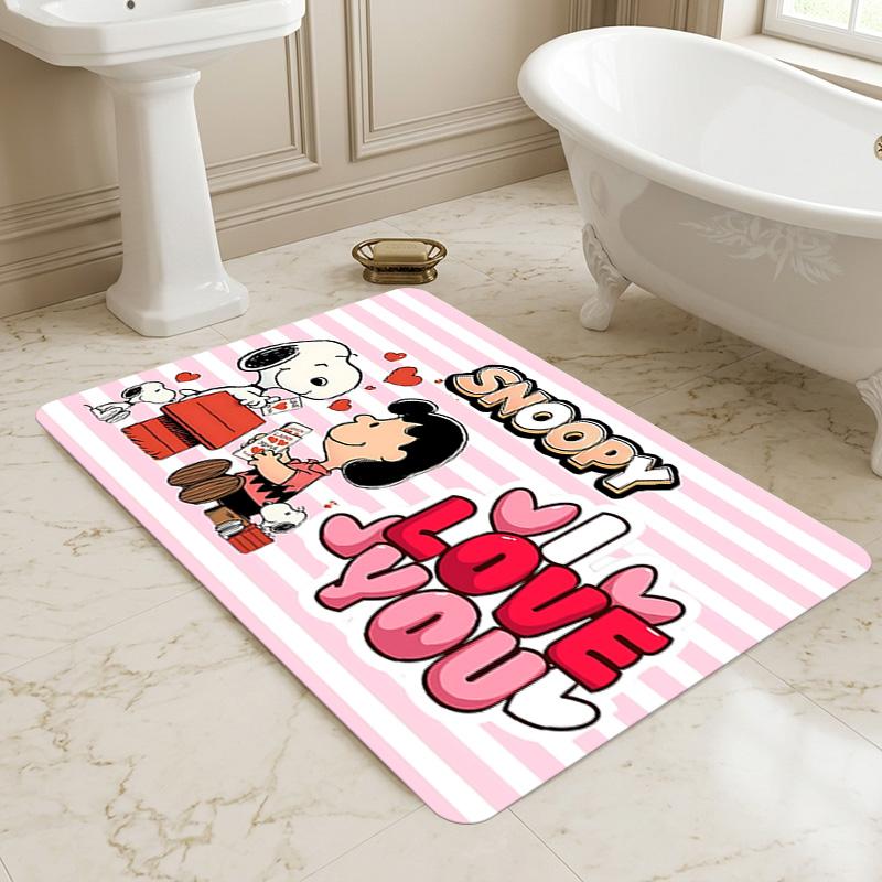 Snoopy Love Living Room Nonslip Area Rug Soft Carpet For Bedroom Game Playroom Sofa Office Home Decor Doormat Christmas Gift C926801