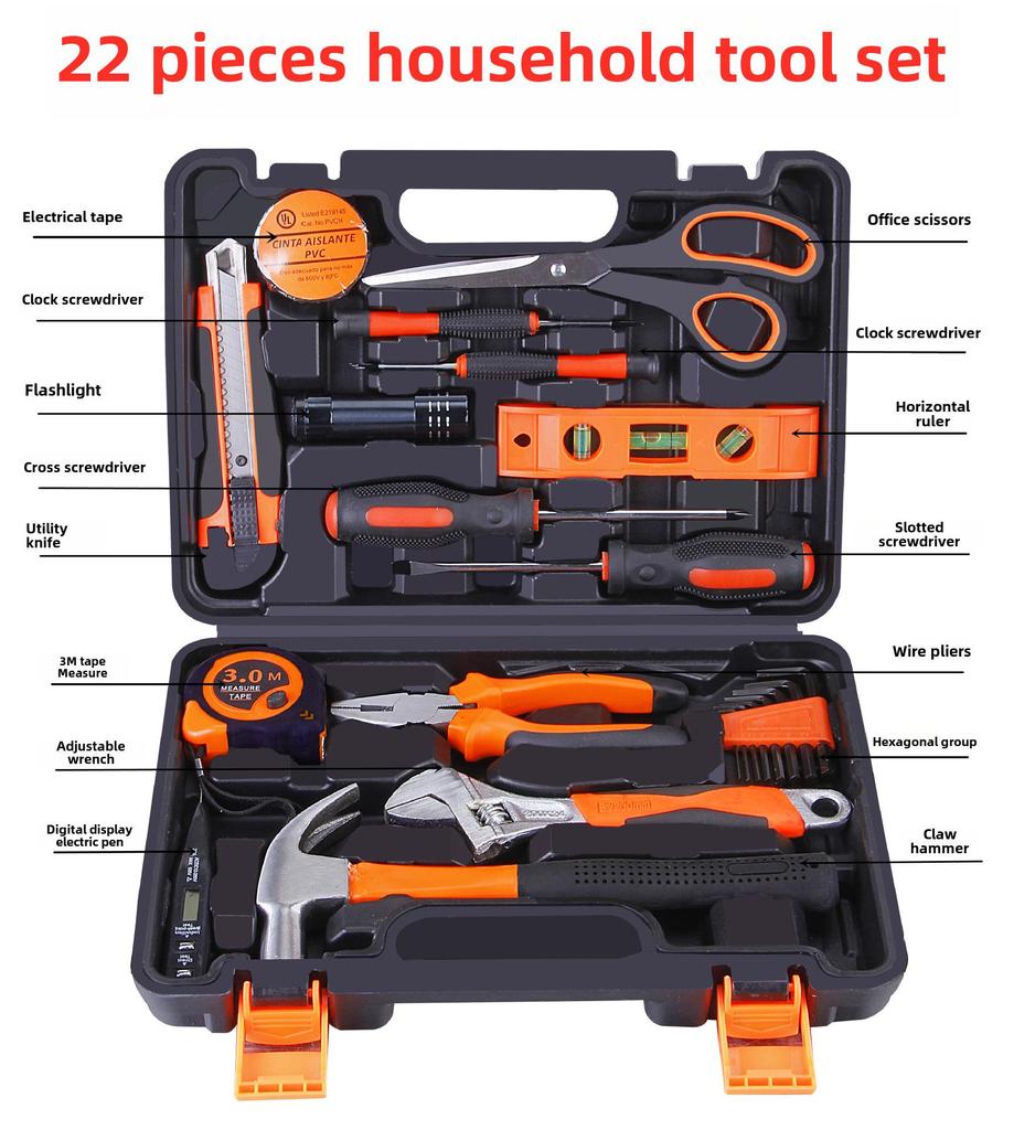 Набор бытовых электро- и ручных инструментов: Комплексный набор для деревообработки и ремонта