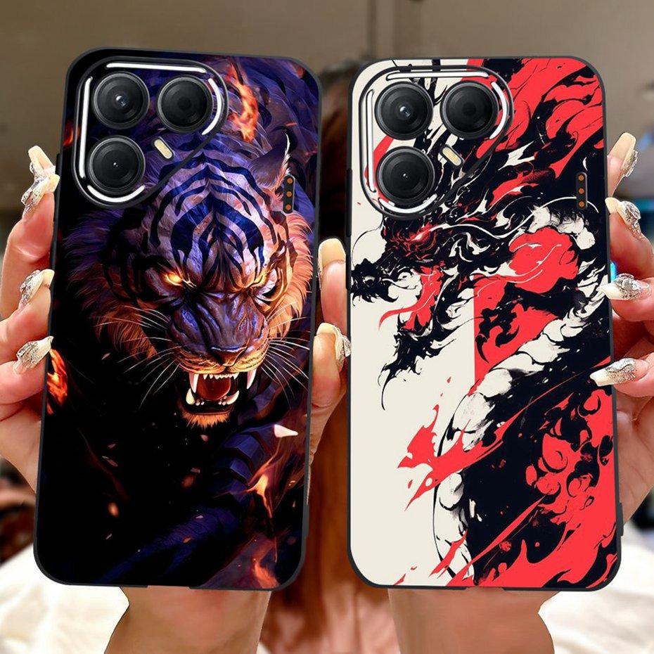 Модный чехол-раскраска для Tecno Pova 7 (LJ7) / Pova7 Pro (LJ8) / Pova 7 Ultra (LJ9) Мягкие силиконовые ТПУ чехлы-бамперы для телефонов