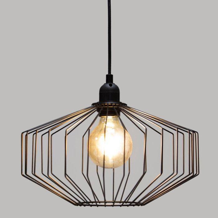 “Azur” Black Metal Pendant Light D30 Atmosphera