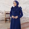 Frilly Pearled Women Long Dress Abaya