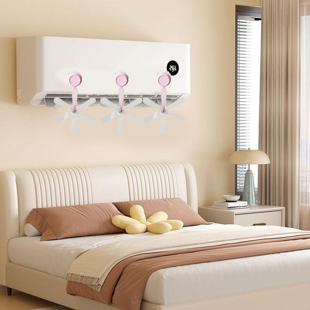 3Pcs Windmill Shaped Conditioning Guide Fan Adjustable Air Conditioner Vent Cover  Study Room