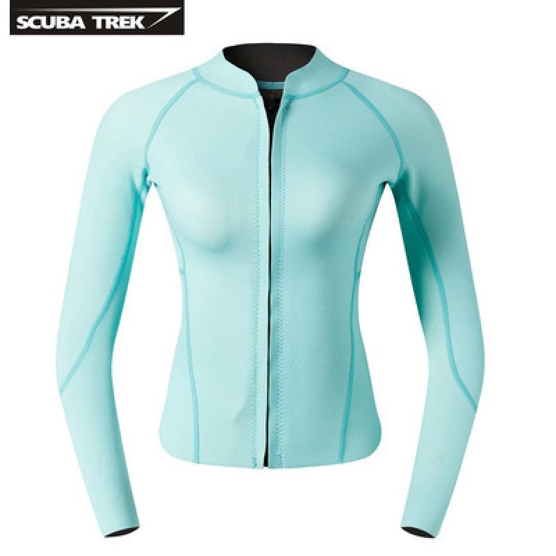 Womens 2mm Neoprene Wetsuit Set Snorkeling Freediving Surfing UV Protection Summer Winter