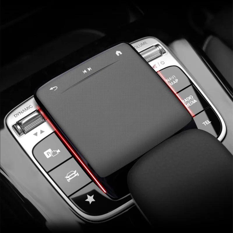 TPU Sticker For Mercedes Benz A B GLS GLE GLB Class W167 W177 W247 Car Console Multimedia Mouse Protection Film Decoration Trim
