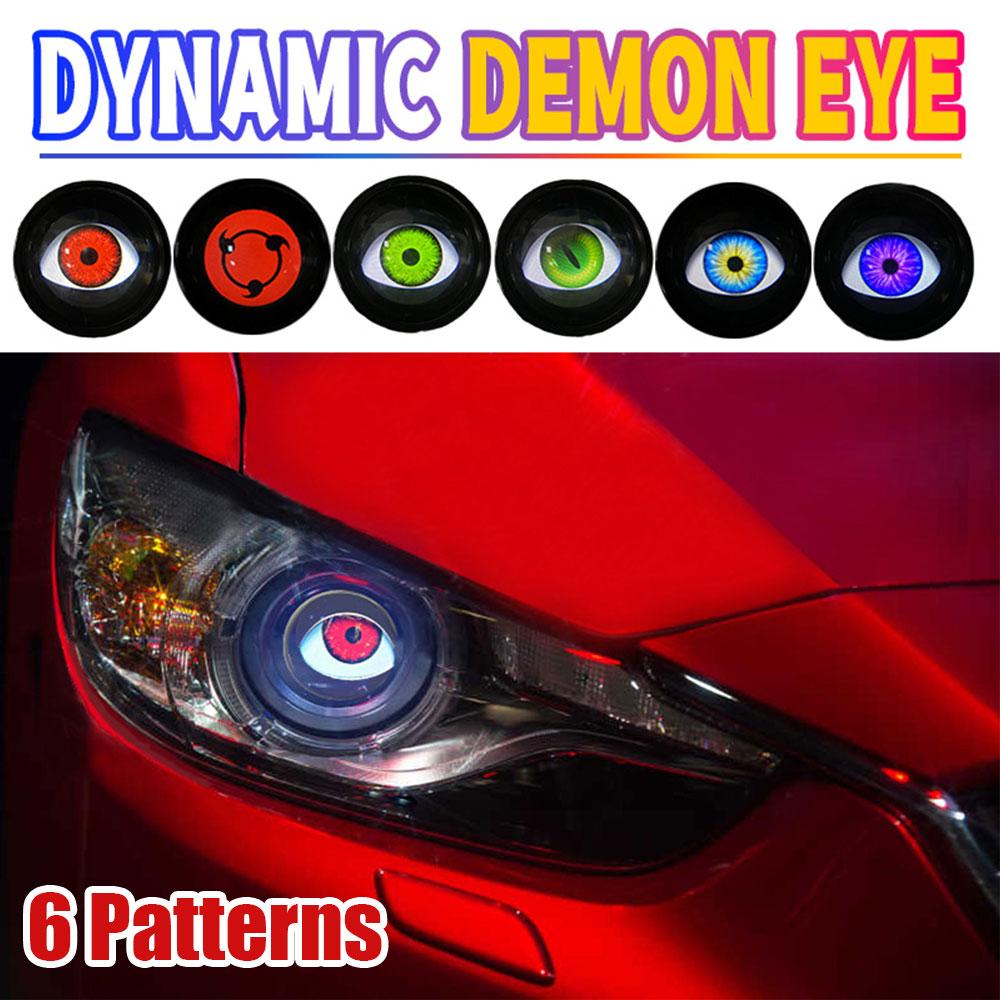1 пара автомобильных динамических линз Devil Eyes 12-36 В Demon 3 дюйма Red Eye ABS водонепроницаемые фары в сборе автодополнительные аксессуары